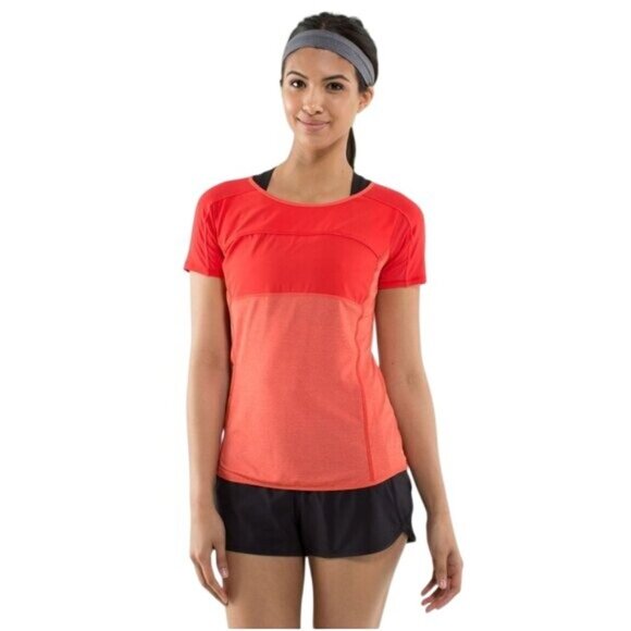 Lululemon Run: Fast Track Short Sleeve in Love Red - S - Picture 1 of 8